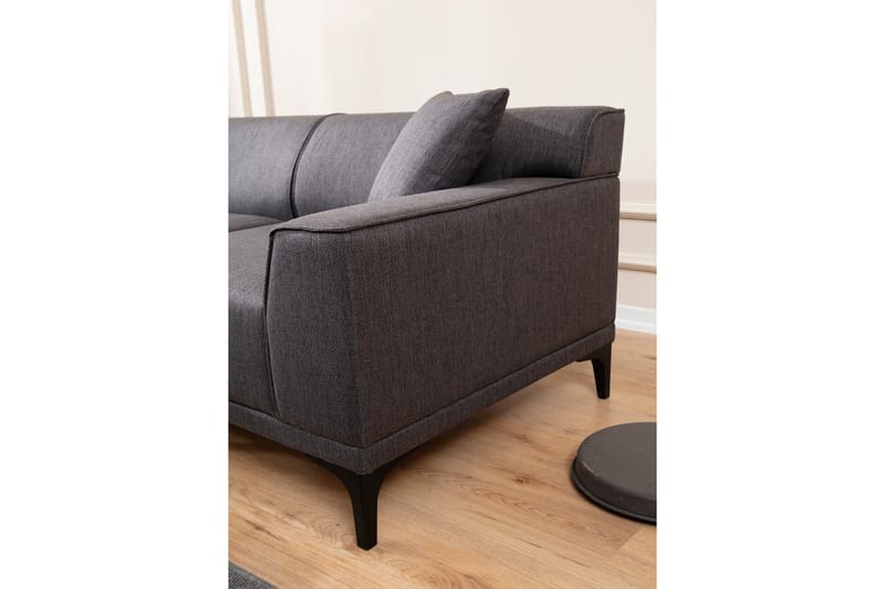 Divansoffa 3-sits Smithton - Antracit - Möbler - Soffa - Hörnsoffa