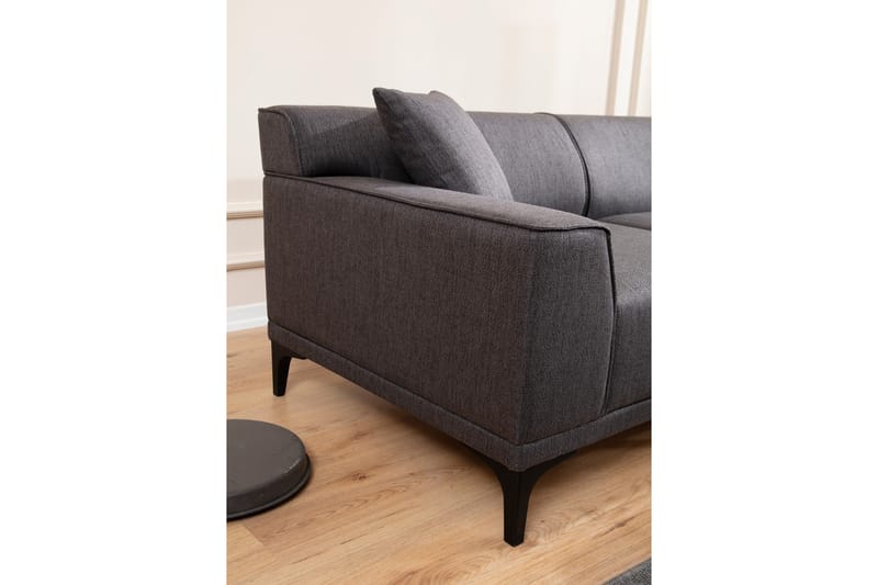 Divansoffa 3-sits Smithton - Antracit - Möbler - Soffa - Hörnsoffa