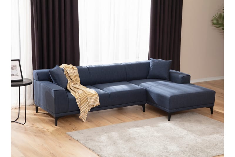 Divansoffa 3-sits Smithton - Blå - Möbler - Soffa - Hörnsoffa