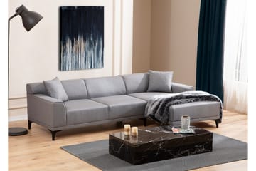 Divansoffa 3-sits Smithton - Grå - Möbler - Soffa - Hörnsoffa