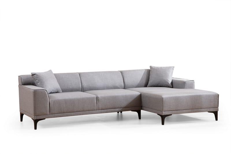Divansoffa 3-sits Smithton - Grå - Möbler - Soffa - Hörnsoffa