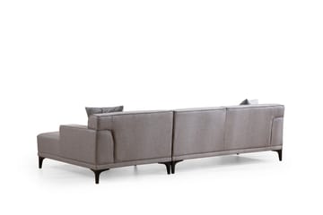 Divansoffa 3-sits Smithton - Grå - Möbler - Soffa - Hörnsoffa