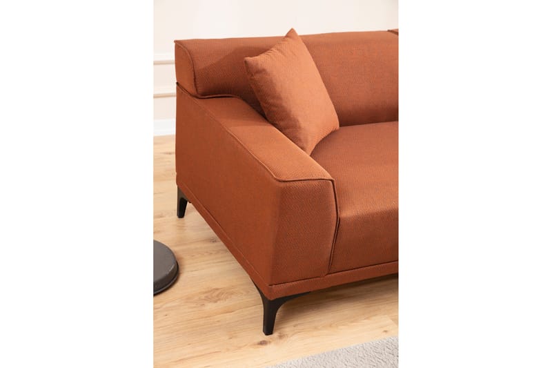 Divansoffa 3-sits Smithton - Orange - Hörnsoffa