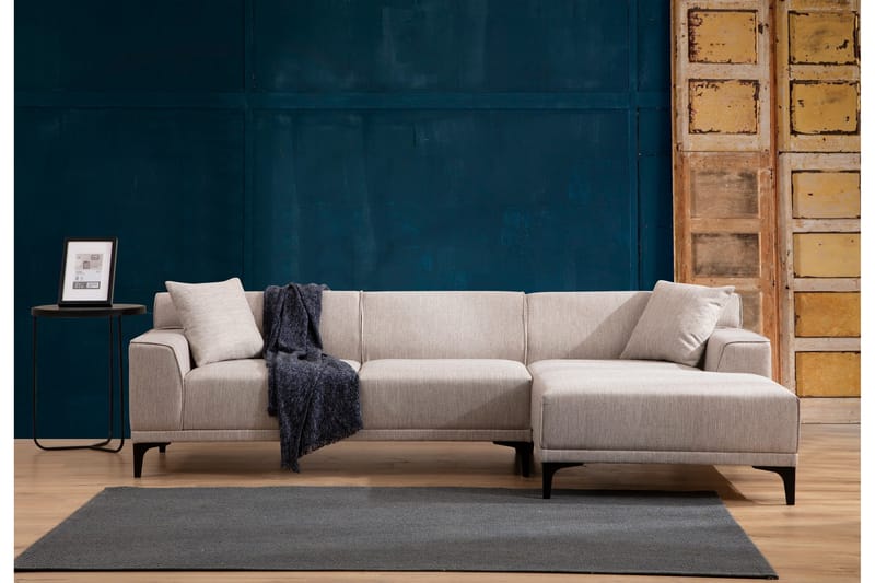 Divansoffa 3-sits Smithton - Vit - Möbler - Soffa - Hörnsoffa