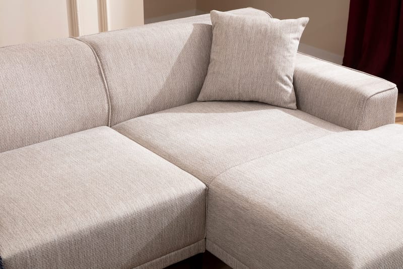 Divansoffa 3-sits Smithton - Vit - M�öbler - Soffa - Hörnsoffa