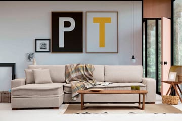 Divansoffa 3-sits Springhills - Beige - Möbler - Soffa - Hörnsoffa