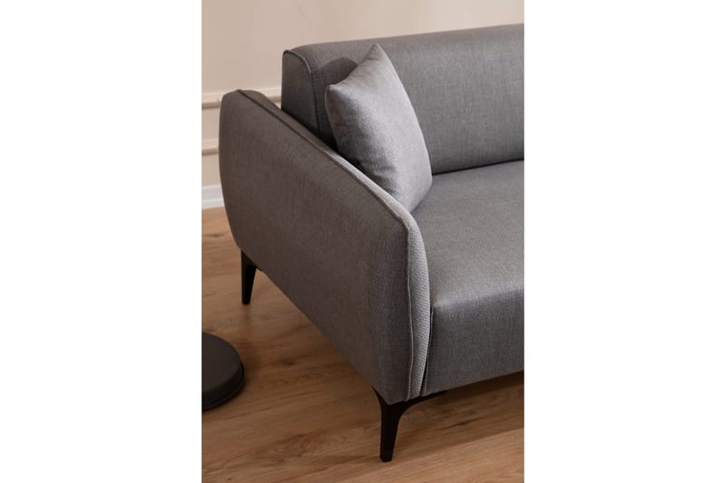 Divansoffa 3-sits Wangaratta - Grå - Möbler - Soffa - Hörnsoffa