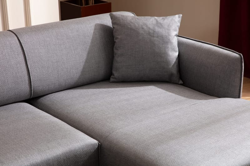 Divansoffa 3-sits Wangaratta - Grå - Möbler - Soffa - Hörnsoffa