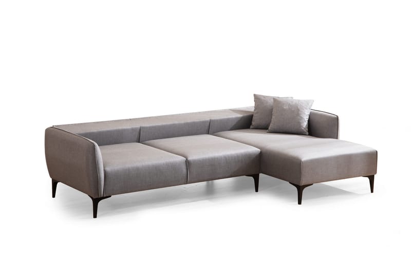 Divansoffa 3-sits Wangaratta - Grå - Möbler - Soffa - Hörnsoffa