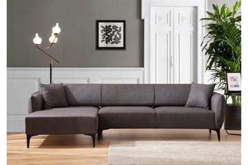Divansoffa 3-sits Wangaratta - Mörkgrå - Möbler - Soffa - Hörnsoffa