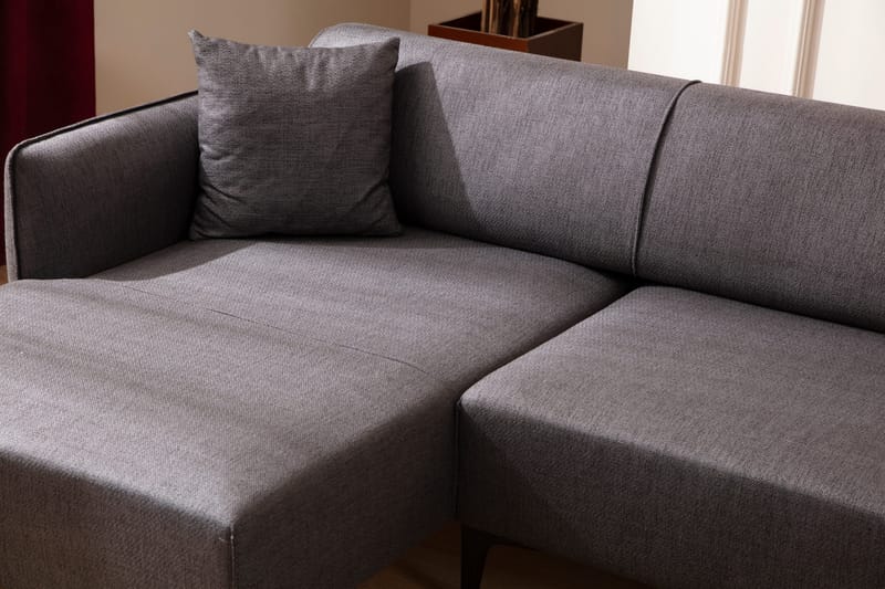 Divansoffa 3-sits Wangaratta - Mörkgrå - Möbler - Soffa - Hörnsoffa