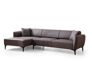 Divansoffa 3-sits Wangaratta - Mörkgrå - Möbler - Soffa - Hörnsoffa
