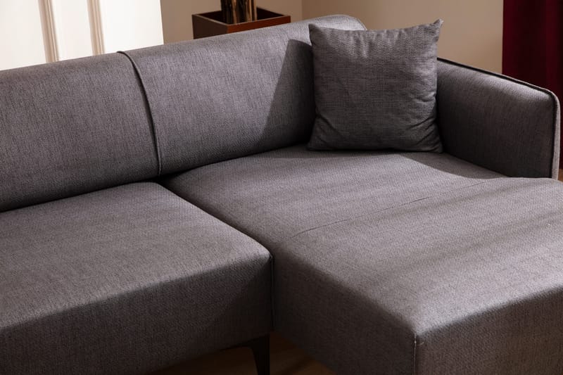 Divansoffa 3-sits Wangaratta - Mörkgrå - Möbler - Soffa - Hörnsoffa