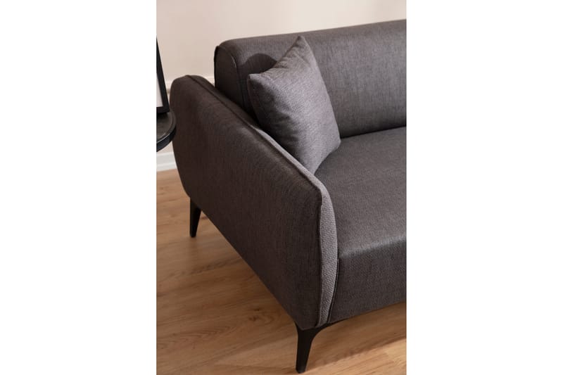 Divansoffa 3-sits Wangaratta - Mörkgrå - Möbler - Soffa - Hörnsoffa