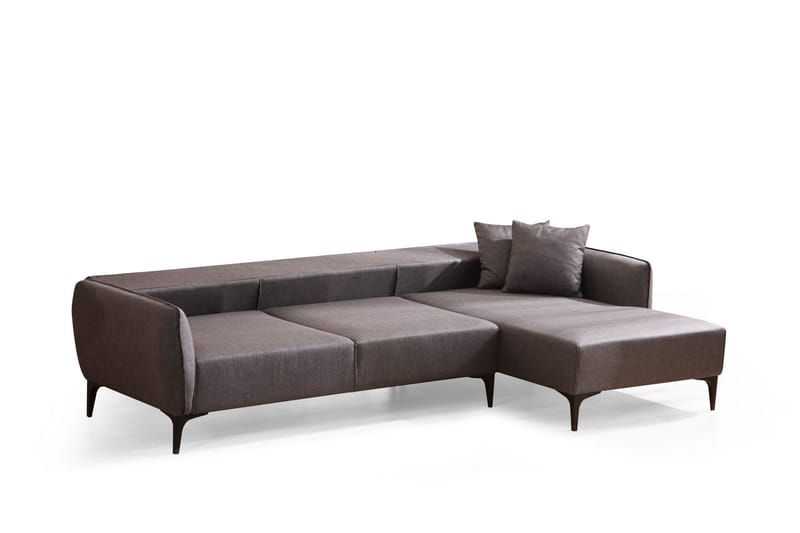 Divansoffa 3-sits Wangaratta - Mörkgrå - Möbler - Soffa - Hörnsoffa