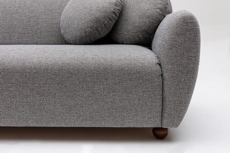 Divansoffa 3-sits Windwhistle - Grå - Möbler - Soffa - Hörnsoffa