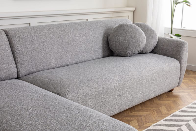Divansoffa 3-sits Windwhistle - Grå - Möbler - Soffa - Hörnsoffa