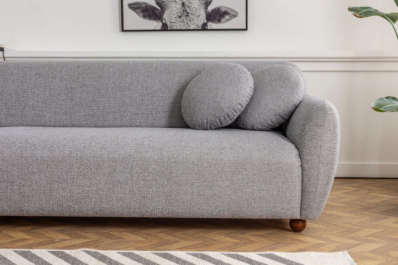 Divansoffa 3-sits Windwhistle - Grå - Möbler - Soffa - Hörnsoffa