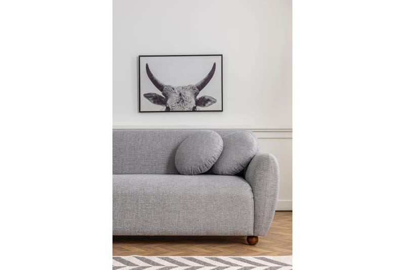 Divansoffa 3-sits Windwhistle - Grå - Möbler - Soffa - Hörnsoffa