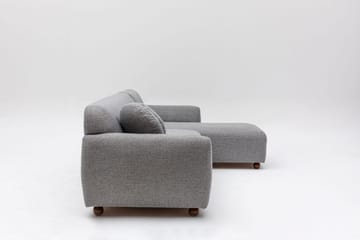 Divansoffa 3-sits Windwhistle - Grå - Möbler - Soffa - Hörnsoffa