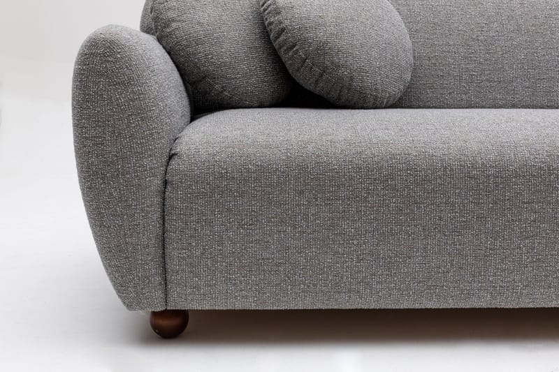 Divansoffa 3-sits Windwhistle - Grå - Möbler - Soffa - Hörnsoffa