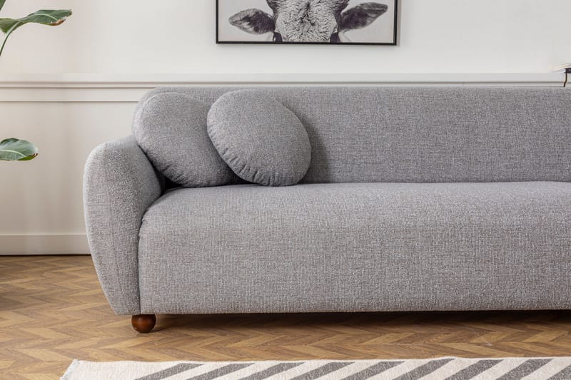 Divansoffa 3-sits Windwhistle - Grå - Möbler - Soffa - Hörnsoffa