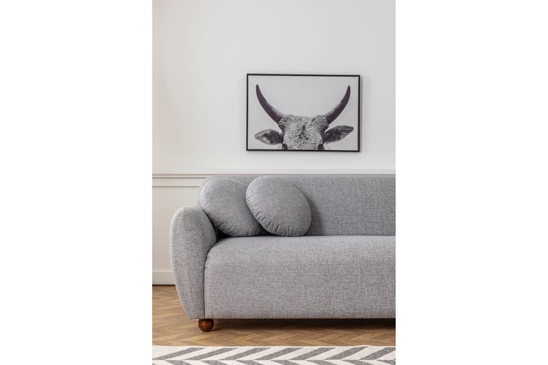 Divansoffa 3-sits Windwhistle - Grå - Möbler - Soffa - Hörnsoffa
