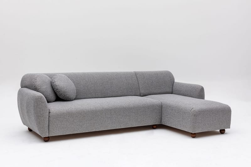 Divansoffa 3-sits Windwhistle - Grå - Möbler - Soffa - Hörnsoffa