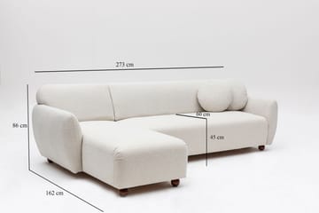 Divansoffa 3-sits Windwhistle - Vit - Möbler - Soffa - Hörnsoffa