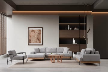 Eti Hörnsoffa 3-sits - Grå - Möbler - Soffa - Hörnsoffa