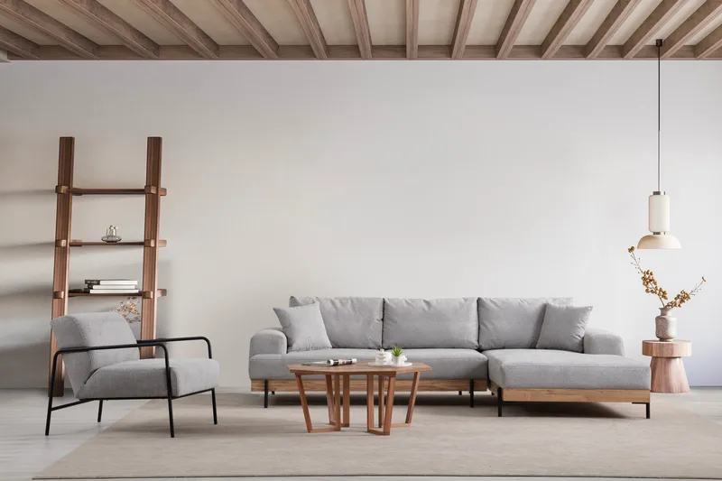 Eti Hörnsoffa 3-sits - Grå - Möbler - Soffa - Hörnsoffa