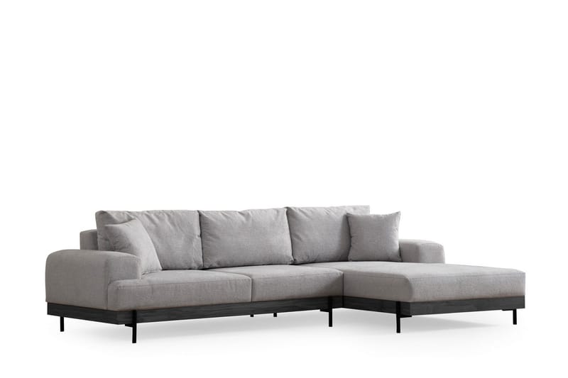 Eti Hörnsoffa 3-sits - Grå - Möbler - Soffa - Divansoffa & schäslongsoffa - 4 sits soffa med divan