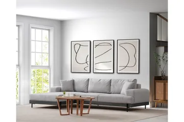 Eti Hörnsoffa 3-sits - Grå - Möbler - Soffa - Divansoffa & schäslongsoffa - 4 sits soffa med divan