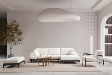 Eti Hörnsoffa 3-sits - Vit - Möbler - Soffa - Divansoffa & schäslongsoffa - 4 sits soffa med divan