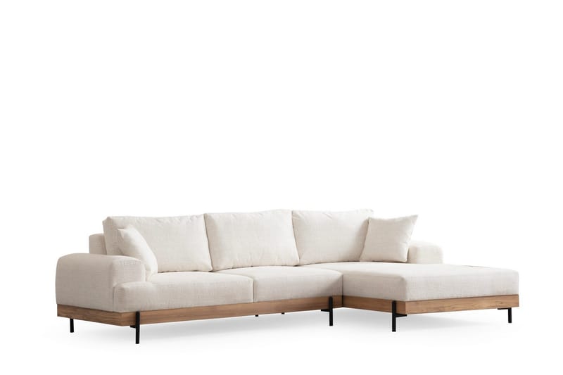 Eti Hörnsoffa 3-sits - Vit - Möbler - Soffa - Divansoffa & schäslongsoffa - 4 sits soffa med divan