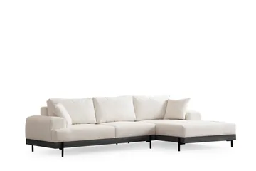 Eti Hörnsoffa 3-sits - Vit - Möbler - Soffa - Divansoffa & schäslongsoffa - 4 sits soffa med divan