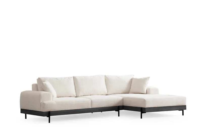 Eti Hörnsoffa 3-sits - Vit - Möbler - Soffa - Divansoffa & schäslongsoffa - 4 sits soffa med divan