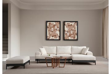 Eti Hörnsoffa 3-sits - Vit - Möbler - Soffa - Divansoffa & schäslongsoffa - 4 sits soffa med divan