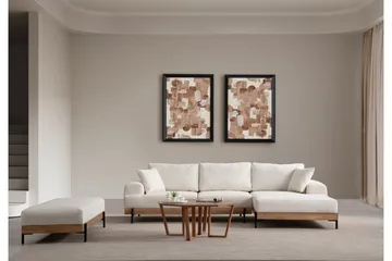 Eti Hörnsoffa 3-sits - Vit - Möbler - Soffa - Divansoffa & schäslongsoffa - 4 sits soffa med divan