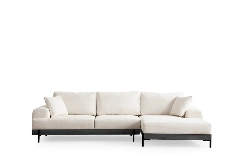 Eti Hörnsoffa 3-sits - Vit - Möbler - Soffa - Divansoffa & schäslongsoffa - 4 sits soffa med divan