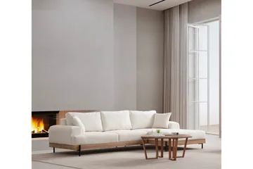 Eti Hörnsoffa 3-sits - Vit - Möbler - Soffa - Divansoffa & schäslongsoffa - 4 sits soffa med divan
