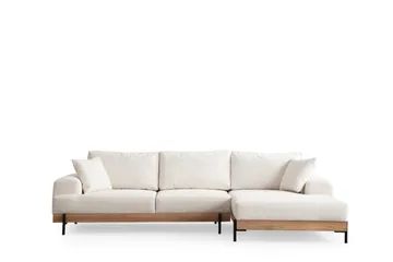 Eti Hörnsoffa 3-sits - Vit - Möbler - Soffa - Divansoffa & schäslongsoffa - 4 sits soffa med divan