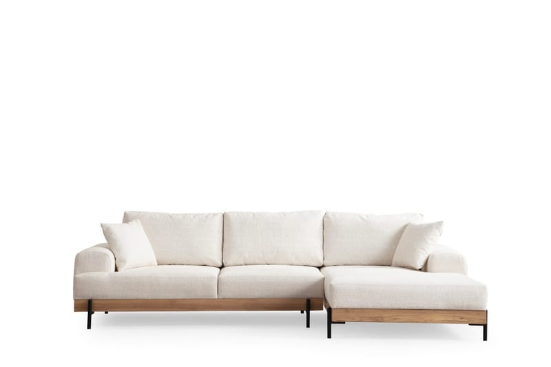 Eti Hörnsoffa 3-sits - Vit - Möbler - Soffa - Divansoffa & schäslongsoffa - 4 sits soffa med divan