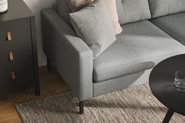 Frillestad 5-sits Högervänd L-formad Hörnsoffa i Tyg - Grå - Möbler - Soffa - Hörnsoffa