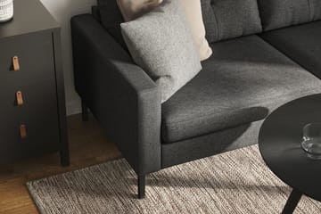 Frillestad 5-sits Högervänd L-formad Hörnsoffa i Tyg - Mörkgrå - Möbler - Soffa - Hörnsoffa
