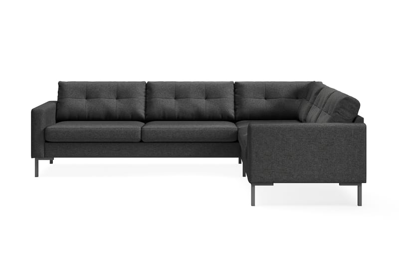 Frillestad 5-sits Högervänd L-formad Hörnsoffa i Tyg - Mörkgrå - Möbler - Soffa - Hörnsoffa