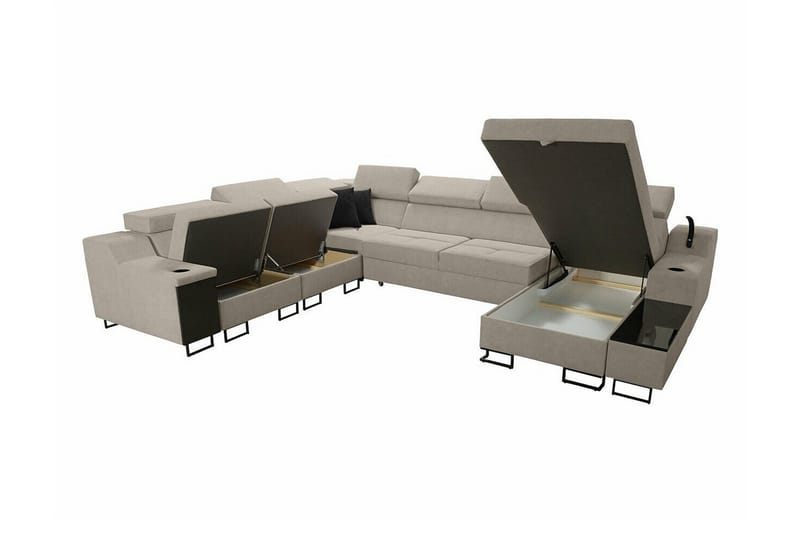 Galbally 5-sits Hörnsoffa Beige - Möbler - Soffa - Hörnsoffa