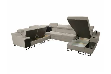 Galbally 5-sits Hörnsoffa Brown - Möbler - Soffa - Hörnsoffa