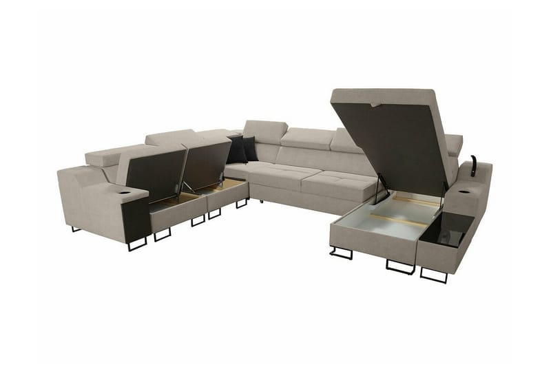 Galbally 5-sits Hörnsoffa Brown - Möbler - Soffa - Hörnsoffa