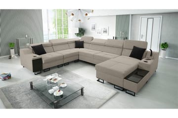 Galbally 5-sits Hörnsoffa NO_BRAND Beige - Möbler - Soffa - Hörnsoffa